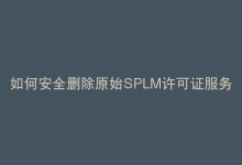 如何安全删除原始SPLM许可证服务器？详细步骤和注意事项是什么？